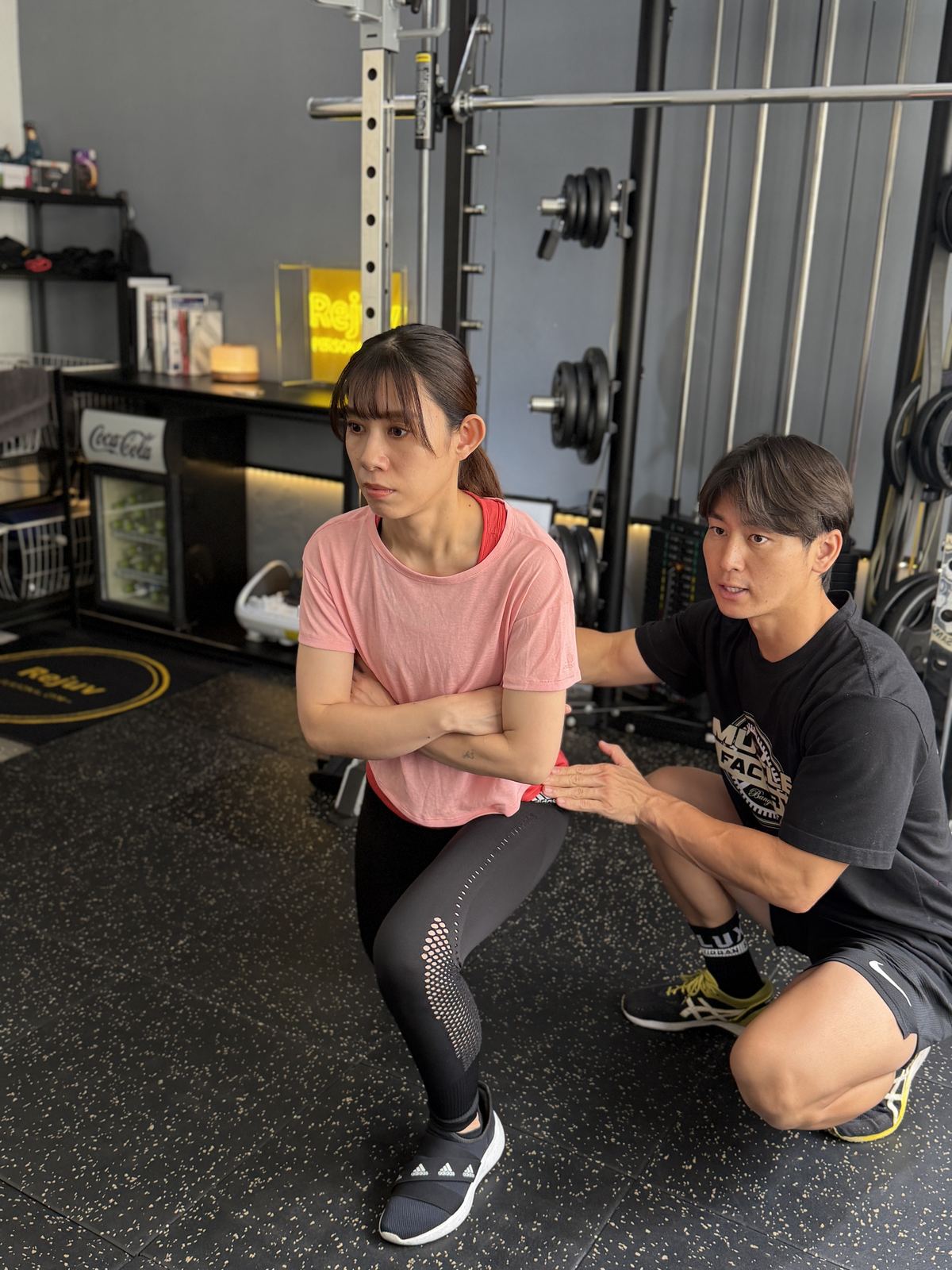 姿勢チェックの様子